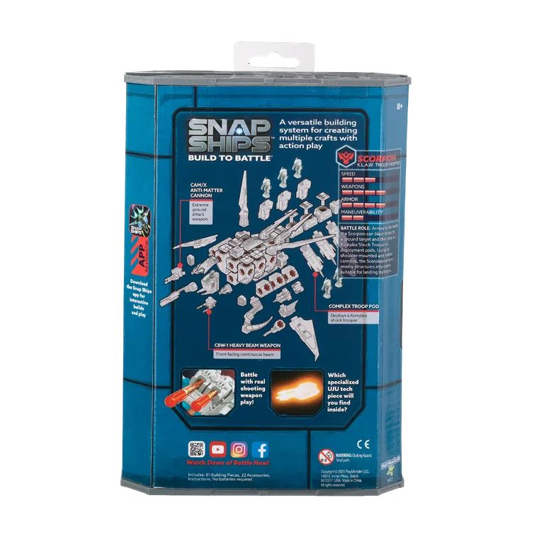SNAP SHIPS: Scorpion K.L.A.W. Troop Dropper