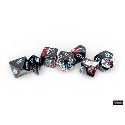 Chessex Brush Dice - Dark Side 7-Die Set (CHX24408)