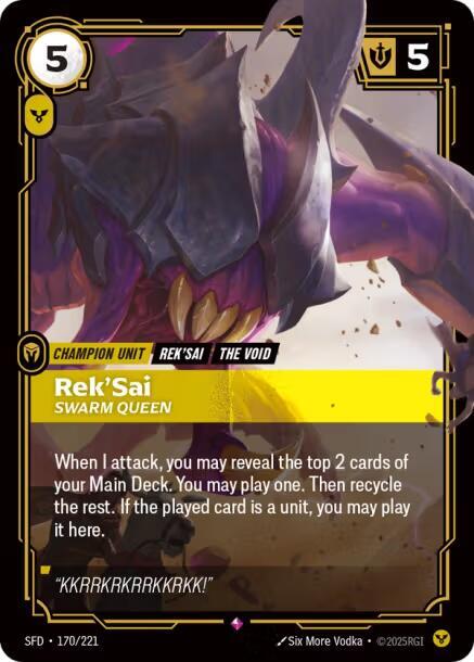 Rek'Sai, Swarm Queen (170/221) [Spiritforged]