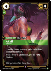Akali, Silent (038/166) [Vendetta]