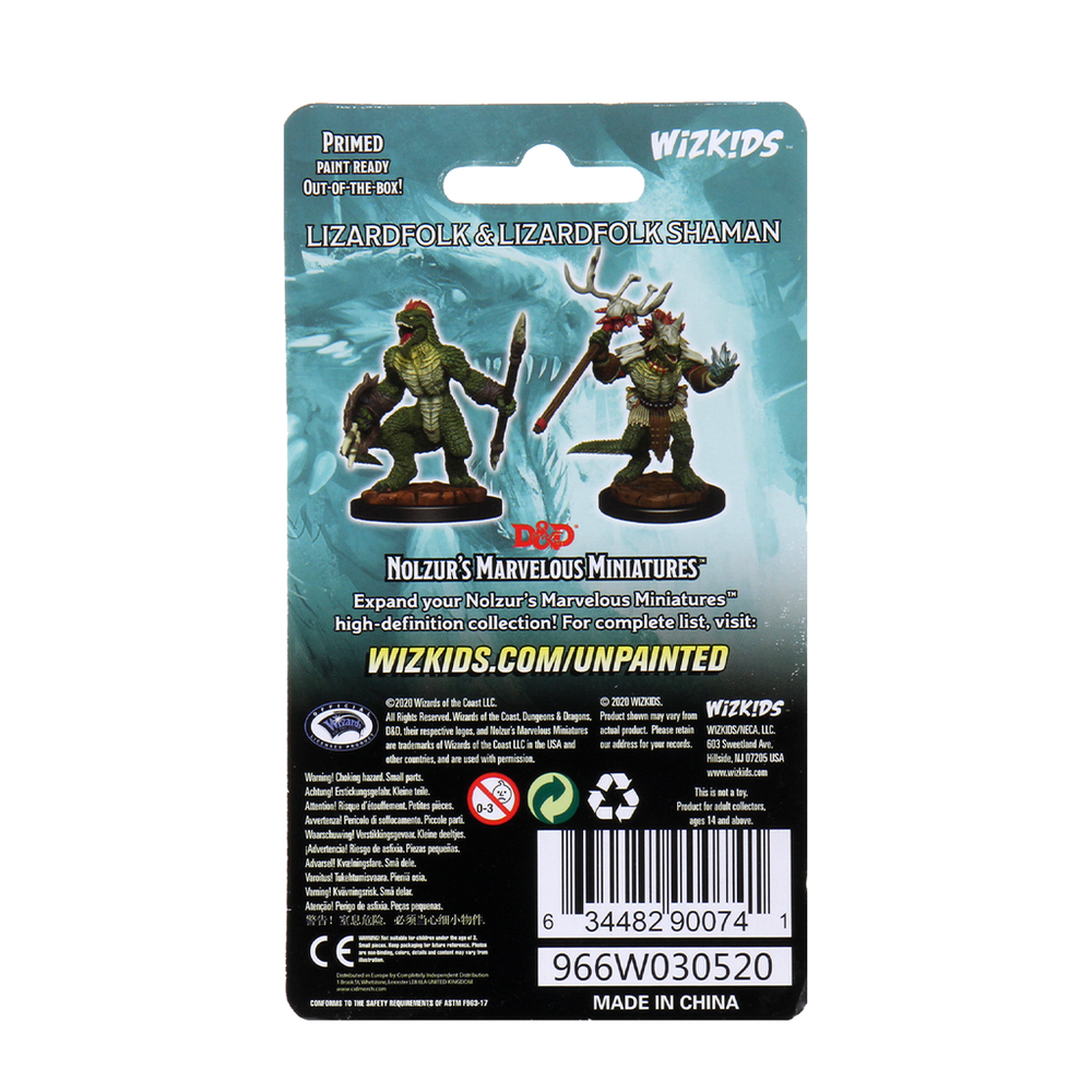 D&D Nolzur's Marvelous Miniatures: Lizardfolk & Lizardfolk Shaman (Wave 12)