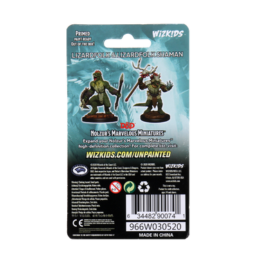 D&D Nolzur's Marvelous Miniatures: Lizardfolk & Lizardfolk Shaman (Wave 12)