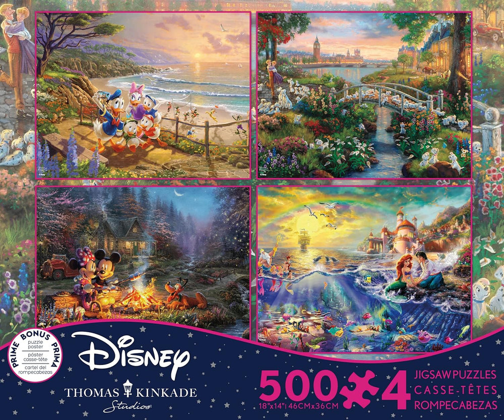 Puzzle: Thomas Kinkade: Disney Dreams 4 in 1 Asst (6)