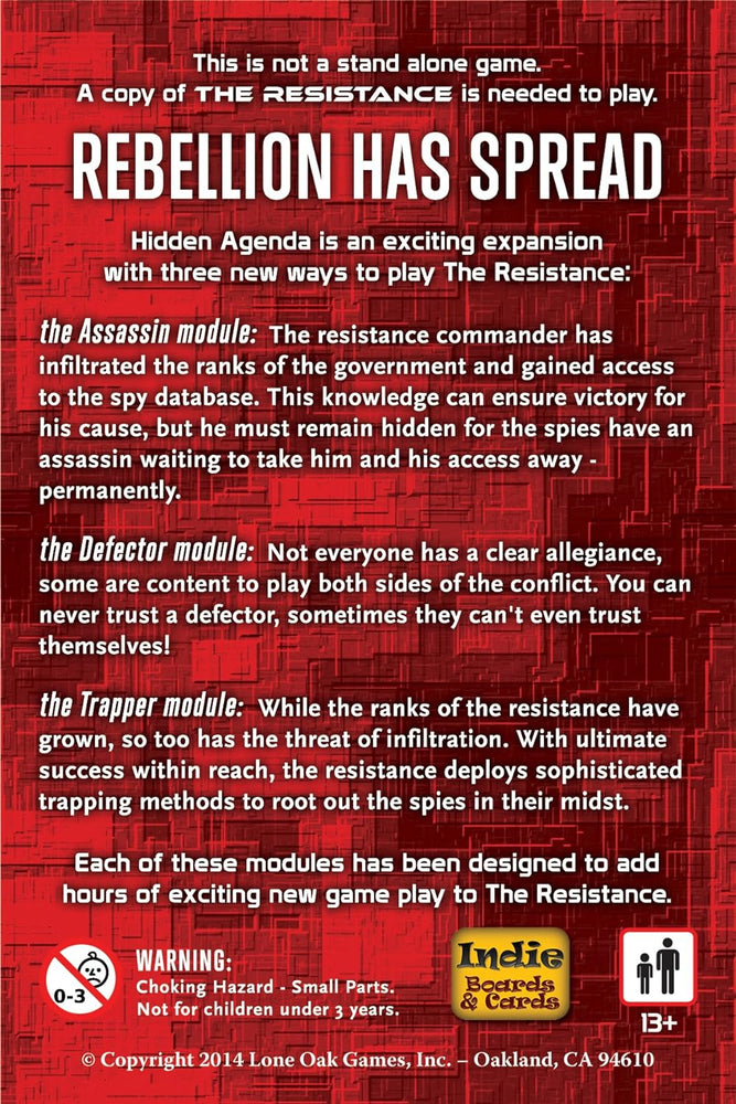 The Resistance: Hidden Agenda