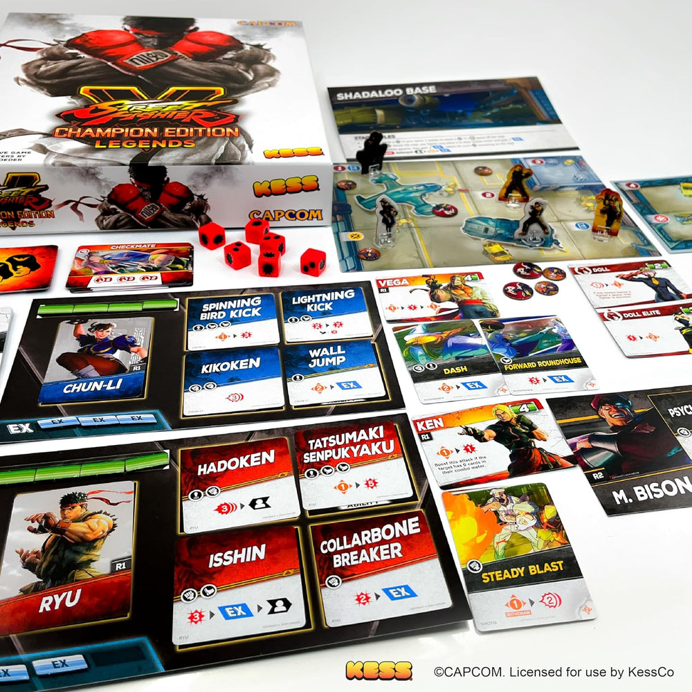 Street Fighter V: Champion Edition Legends Board Game