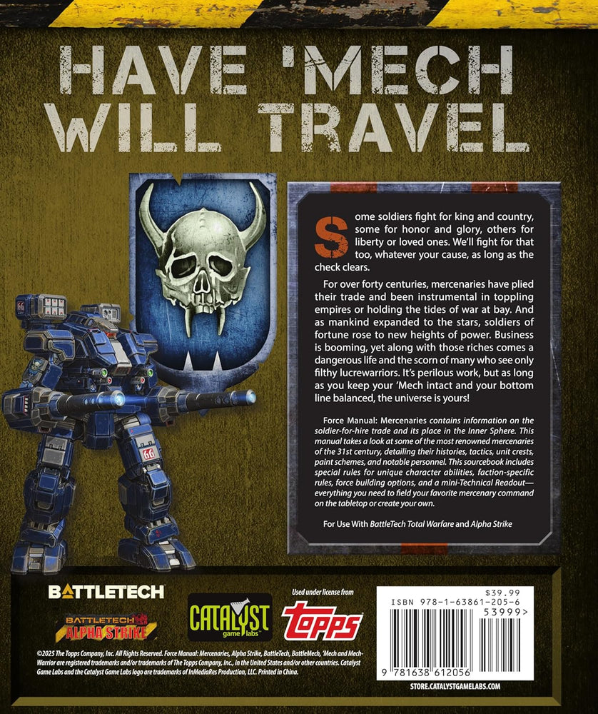 BattleTech: Force Manual Mercenaries