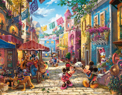 Puzzle: Thomas Kinkade Studio - Disney 4-in-1 (Disney Dreams Collection - Alice in Wonderland, Donald Duck, Moana, Mickey Mouse)
