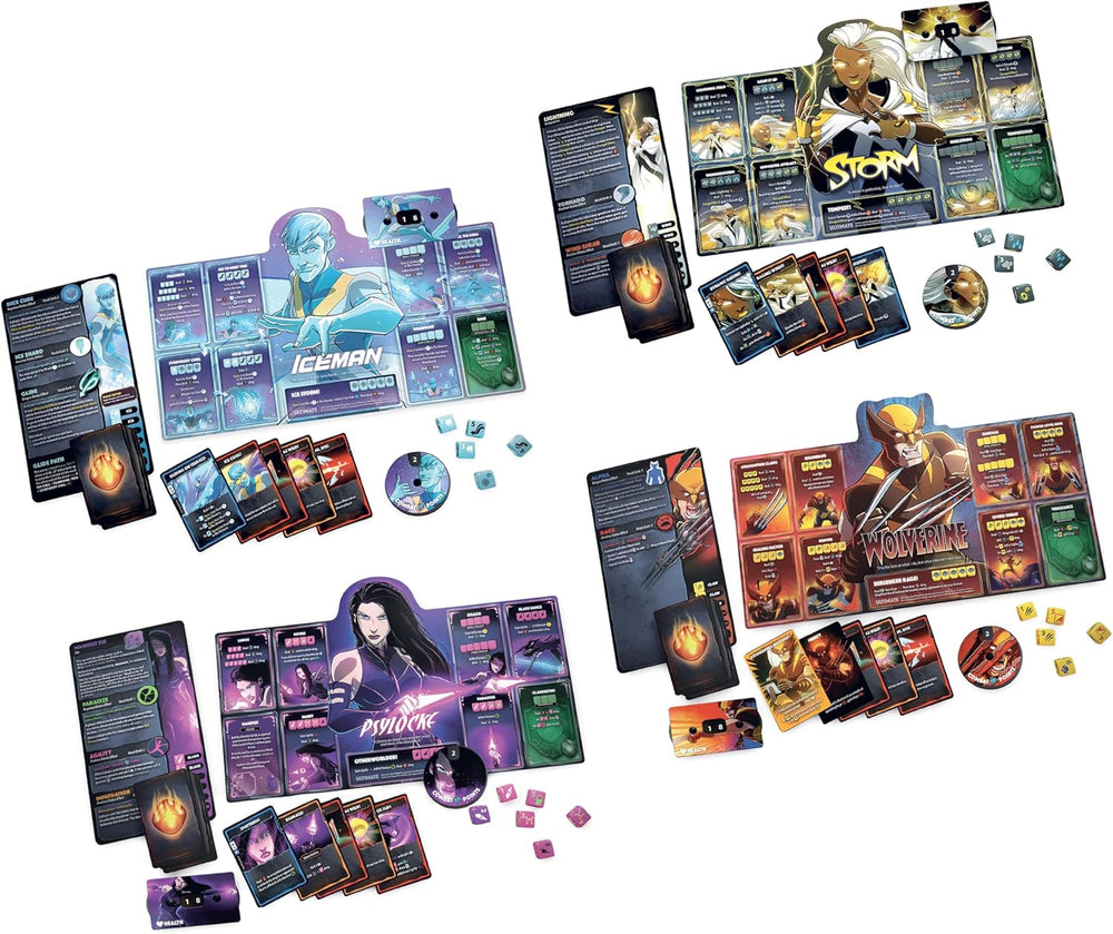 Dice Throne: Marvel X-Men Box 1 (Iceman, Psylocke, Storm, Wolverine)