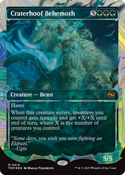 Craterhoof Behemoth (Showcase) (Halo Foil) [Tarkir: Dragonstorm]