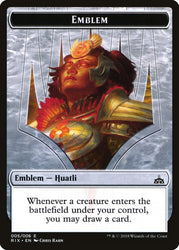 Huatli, Radiant Champion Emblem [Rivals of Ixalan Tokens]