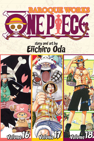 Manga: One Piece - Omnibus Edition Volume 6 (Baroque Works Vols. 16-17-18)
