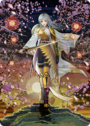 The Wandering Emperor 2 Art Card [Kamigawa: Neon Dynasty Art Series]