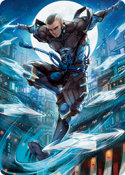 Kaito Shizuki 1 Art Card [Kamigawa: Neon Dynasty Art Series]