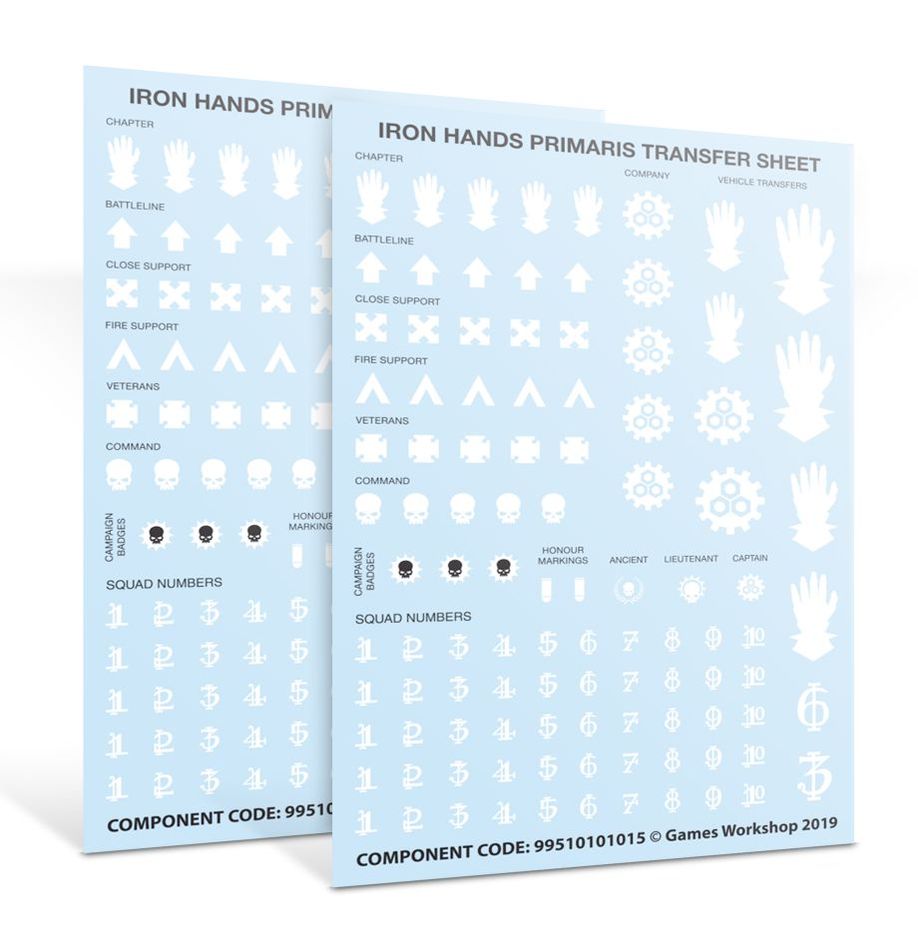 Warhammer 40K: Iron Hands - Primaris Upgrades & Transfers