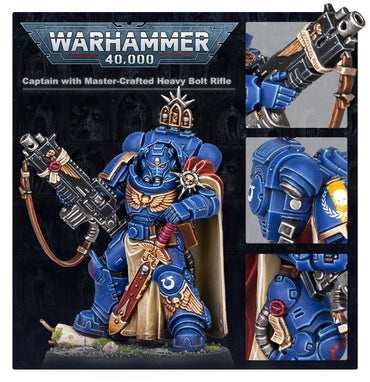 Warhammer 40K: Space Marines - Captain W/ Master-Crafted Bolt Rifle