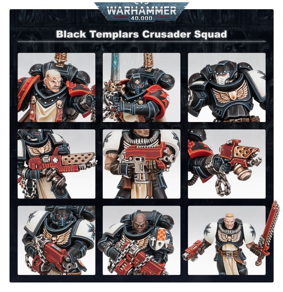 Warhammer 40K: Black Templars - Primaris Crusader Squad