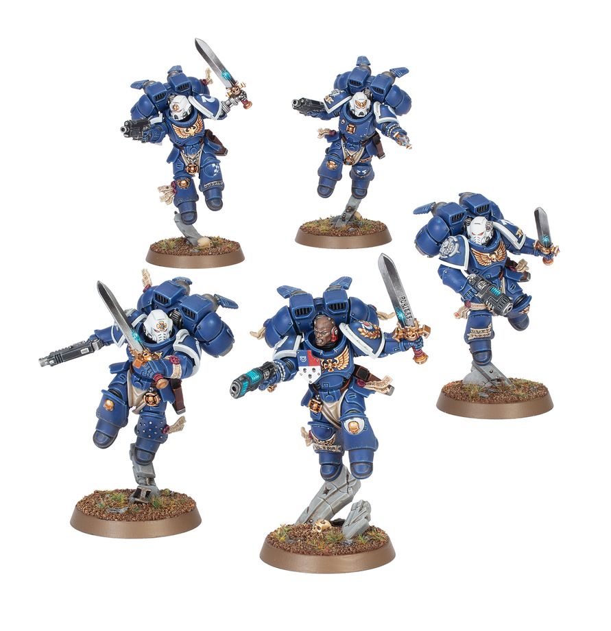Warhammer 40K: Space Marines - Vanguard Veteran Squad With Jump Packs