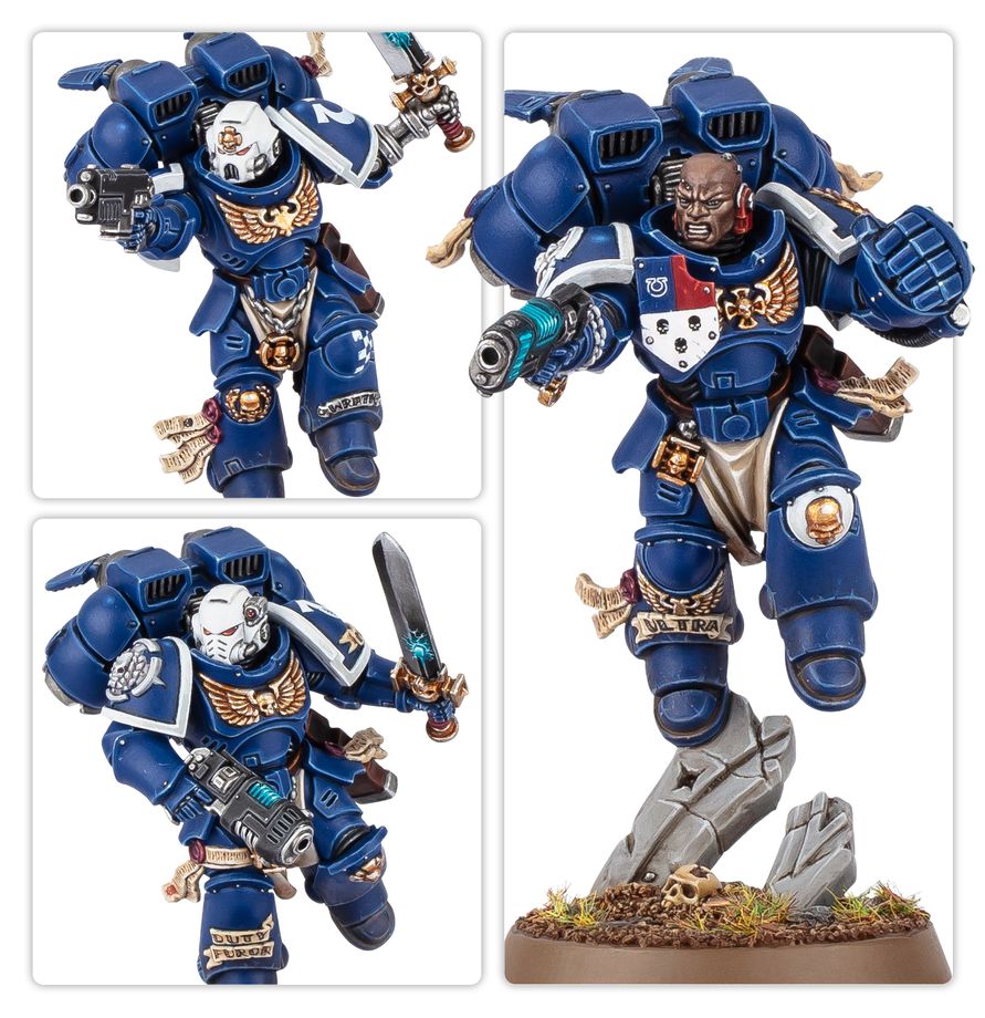 Warhammer 40K: Space Marines - Vanguard Veteran Squad With Jump Packs