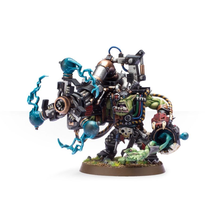 Warhammer 40K: Orks - Big Mek with Shokk Attack Gun (Online)