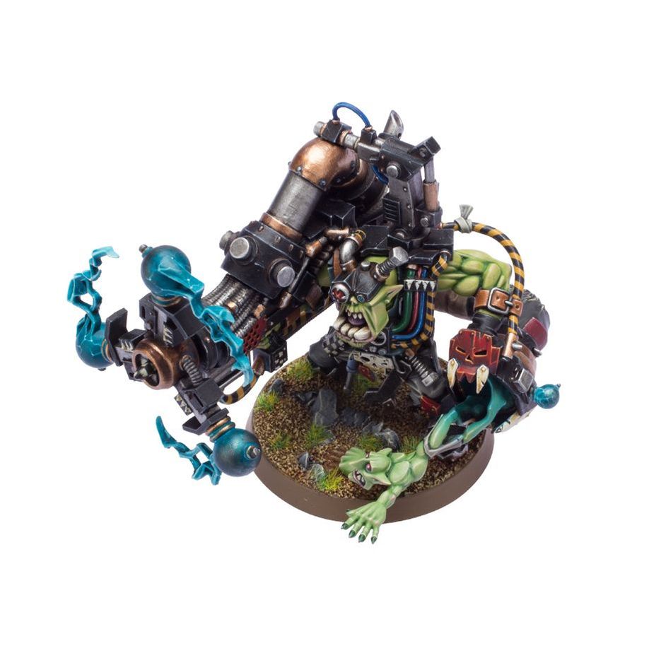 Warhammer 40K: Orks - Big Mek with Shokk Attack Gun (Online)