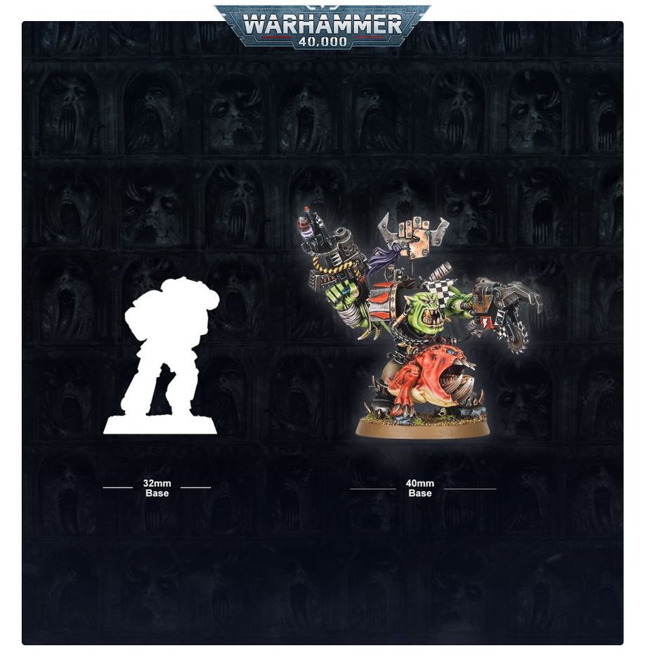 Warhammer 40K: Orks - Ork Warboss with Attack Squig (Special Order)