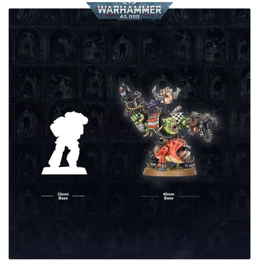 Warhammer 40K: Orks - Ork Warboss with Attack Squig (Special Order)