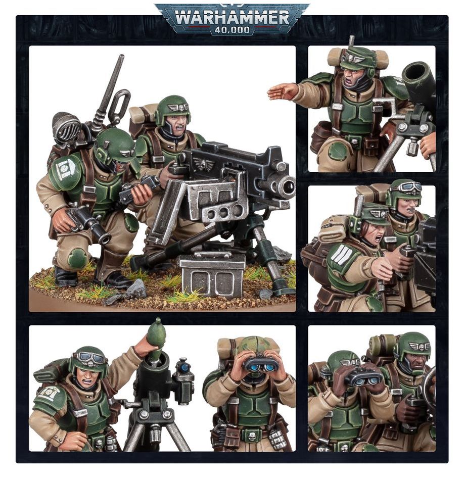 Warhammer 40K: Astra Militarum - Cadian Heavy Weapons Squad