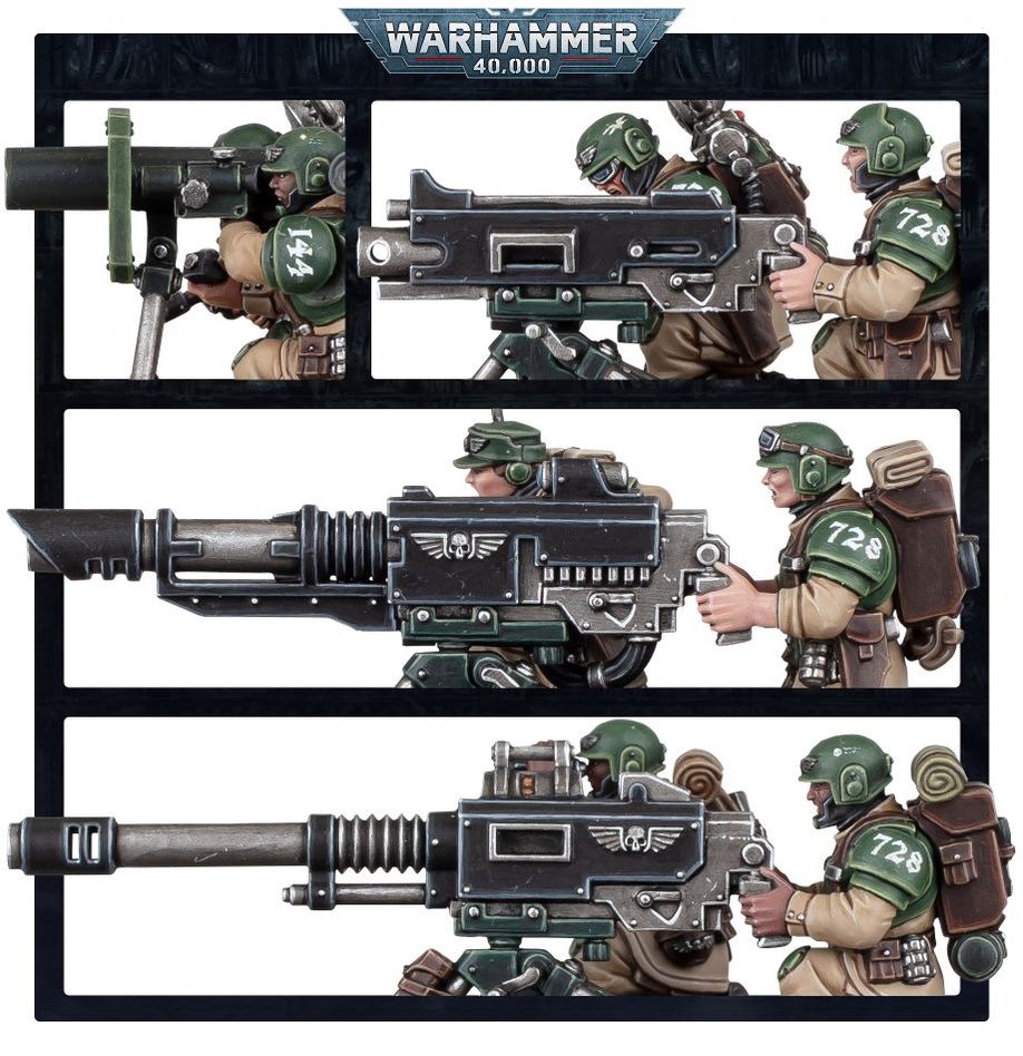 Warhammer 40K: Astra Militarum - Cadian Heavy Weapons Squad