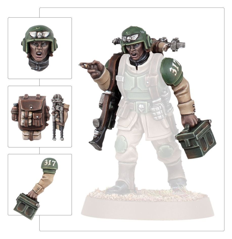Warhammer 40K: Astra Militarum - Cadian Upgrades