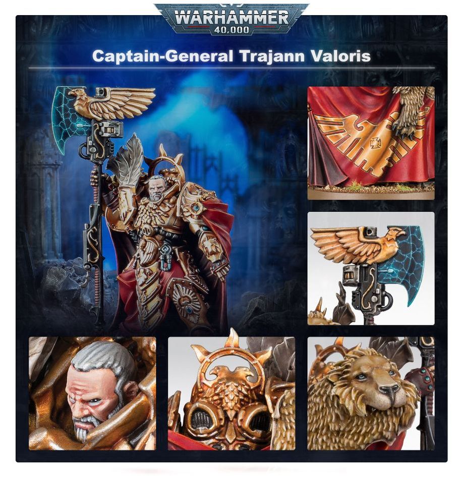 Warhammer 40K: Adeptus Custodes - Captain-General Trajann Valoris