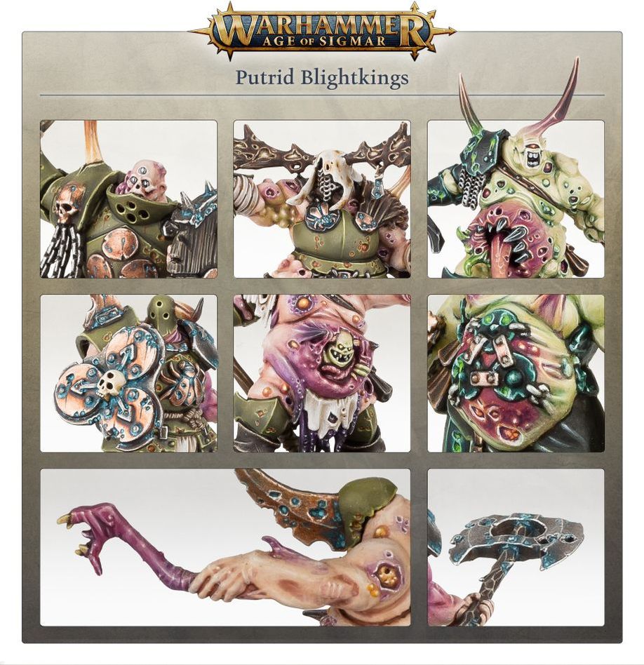 Warhammer, Age of Sigmar: Nurgle Rotbringers - Putrid Blightkings