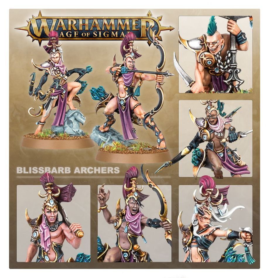 Warhammer Age of Sigmar: Hedonites Of Slaanesh - Blissbarb Archers
