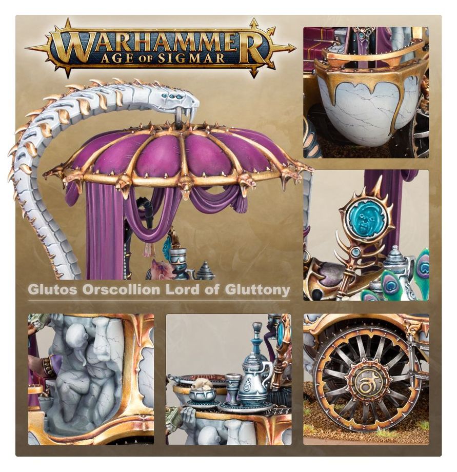 Warhammer Age Of Sigmar: Hedonites Of Slaanesh - Glutos Orscollion, Lord Of Gluttony (Online)