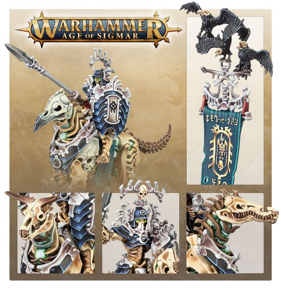 Warhammer Age of Sigmar: Ossiarch Bonereapers - Kavalos Deathriders