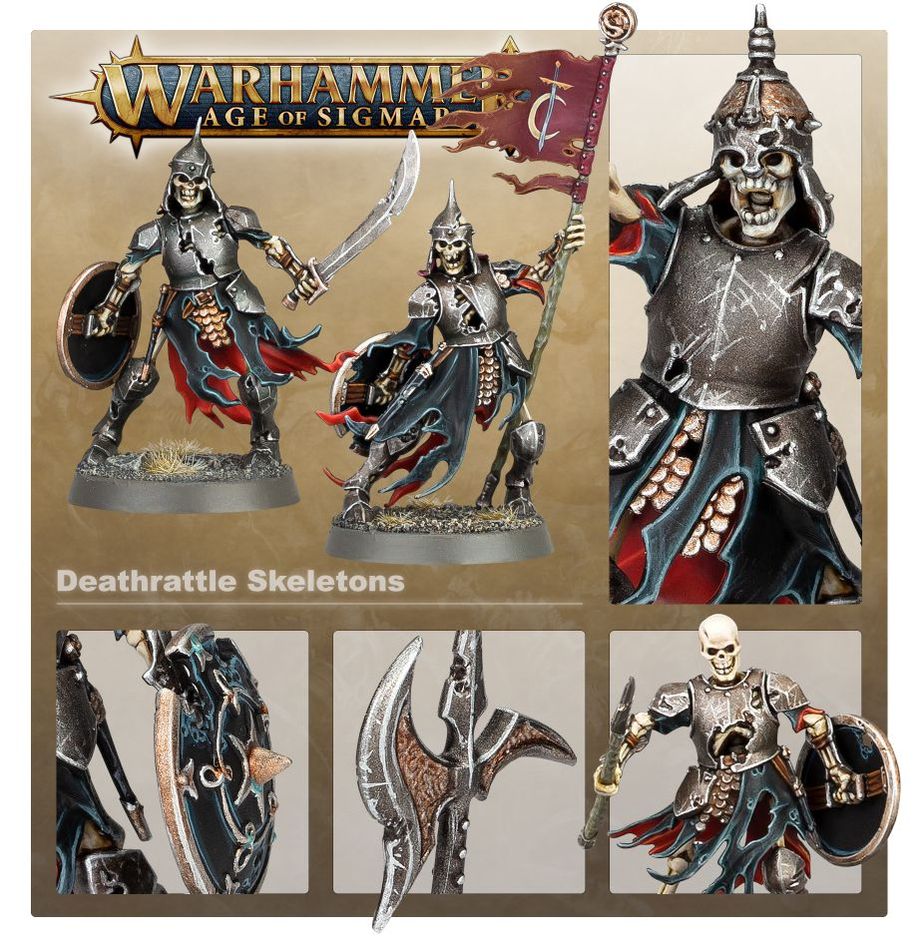 Warhammer, Age of Sigmar: Soulblight Gravelords - Deathrattle Skeletons