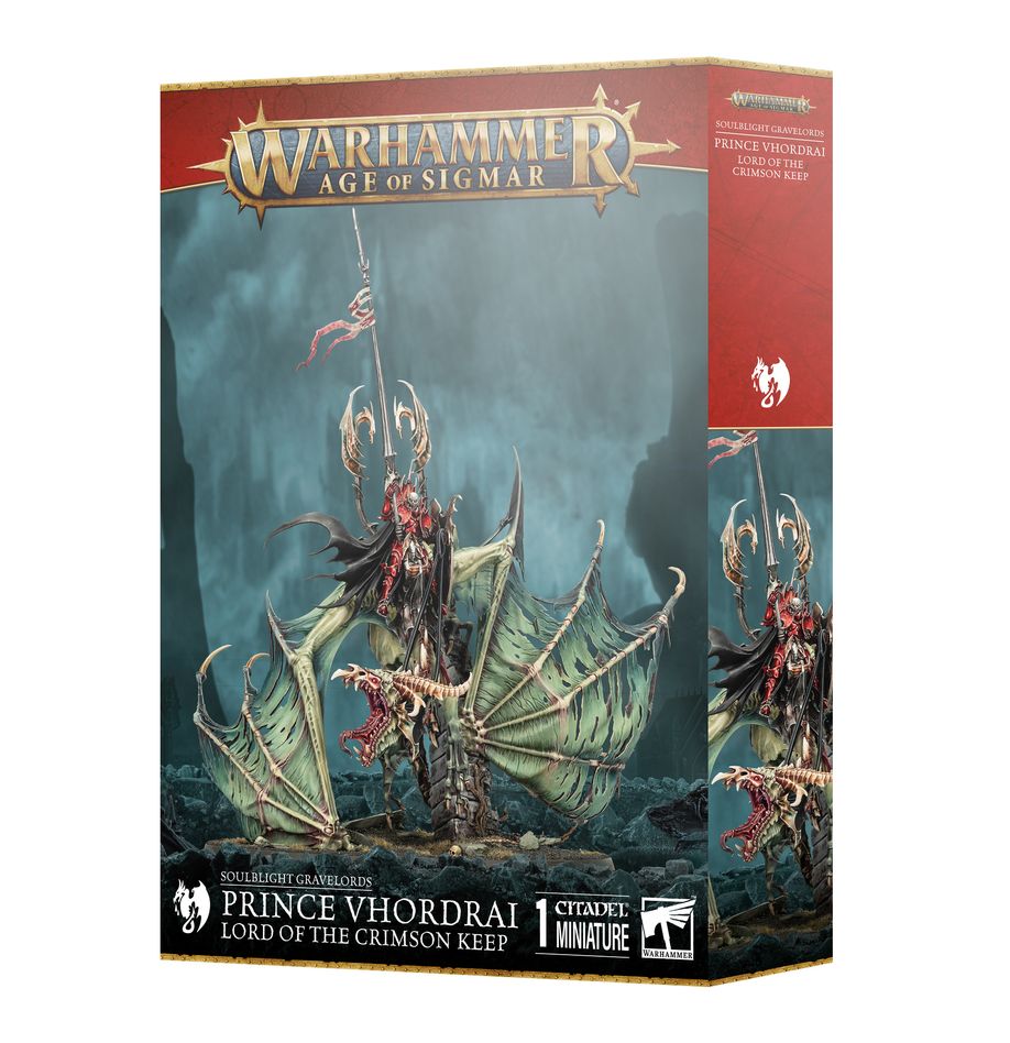 Warhammer, Age of Sigmar: Soulblight Gravelords - Prince Vhordri Lord of the Crimson Keep