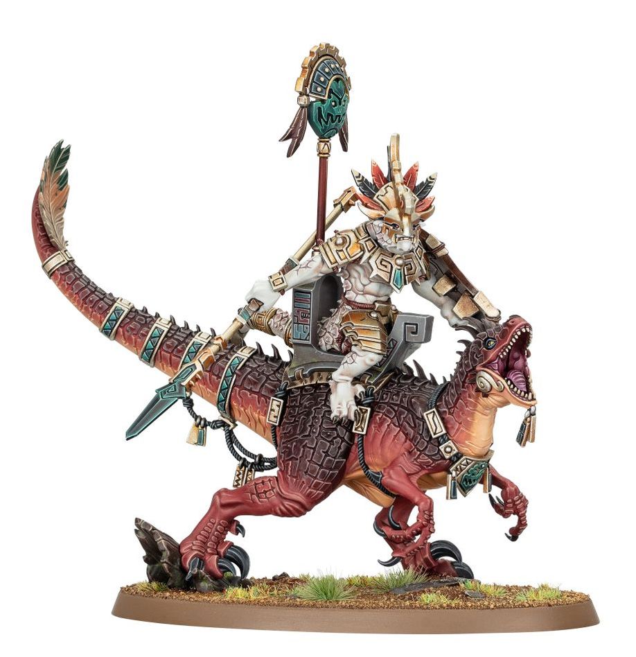 Warhammer Age of Sigmar: Seraphon - Saurus Scar-Veteran On Aggradon