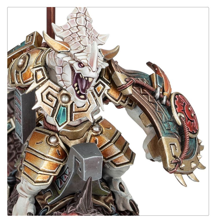 Warhammer Age of Sigmar: Seraphon - Saurus Scar-Veteran On Aggradon