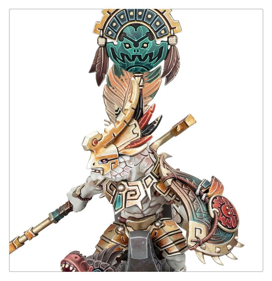 Warhammer Age of Sigmar: Seraphon - Saurus Scar-Veteran On Aggradon