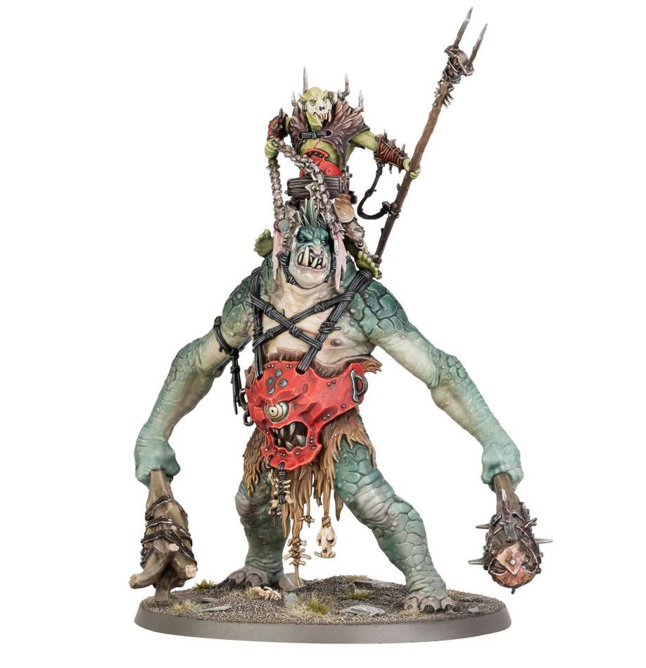 Warhammer Age of Sigmar: Orruk Warclans - Breaka-Boss On Mirebrute Troggoth