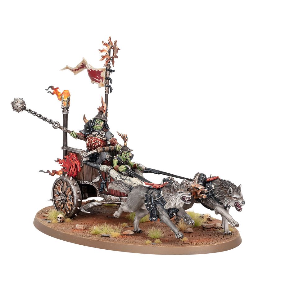 Warhammer, Age of Sigmar: Gloomspite Gitz - Snarlboss On War-Wheela