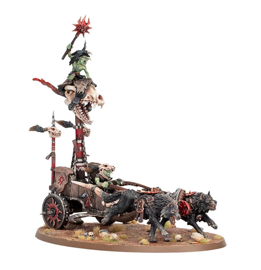 Warhammer, Age of Sigmar: Gloomspite Gitz - Snarlboss On War-Wheela