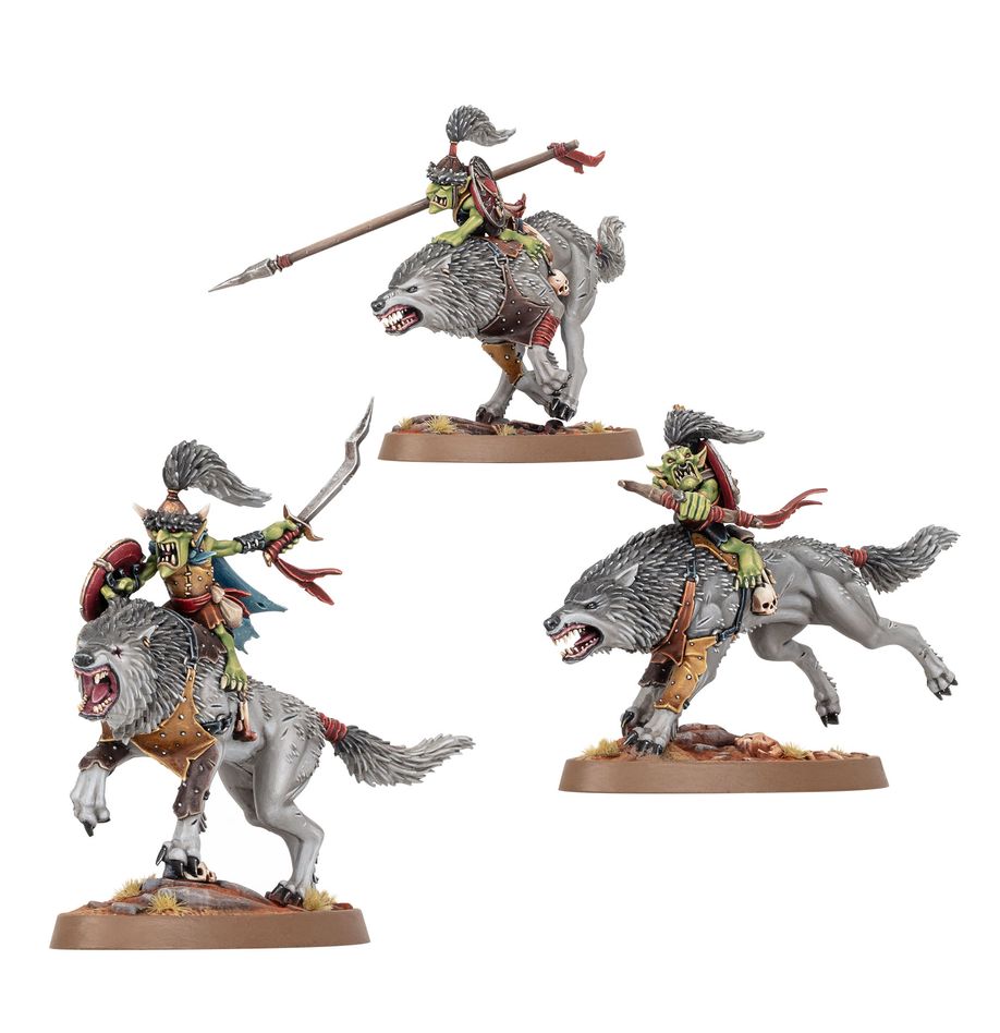 Warhammer, Age of Sigmar: Gloomspite Gitz - Snarlboss And Wolfgit Retinue