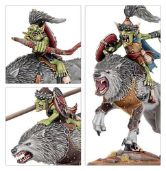Warhammer, Age of Sigmar: Gloomspite Gitz - Snarlboss And Wolfgit Retinue