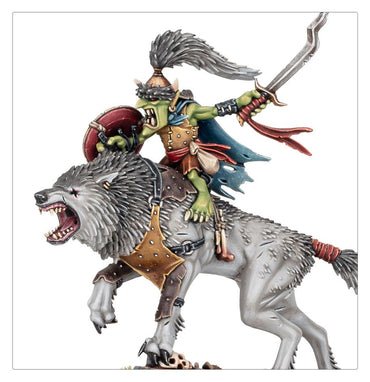 Warhammer, Age of Sigmar: Gloomspite Gitz - Snarlboss And Wolfgit Retinue