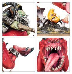 Warhammer Age of Sigmar: Gloomspite Gitz - Loonboss On Giant Cave Squig