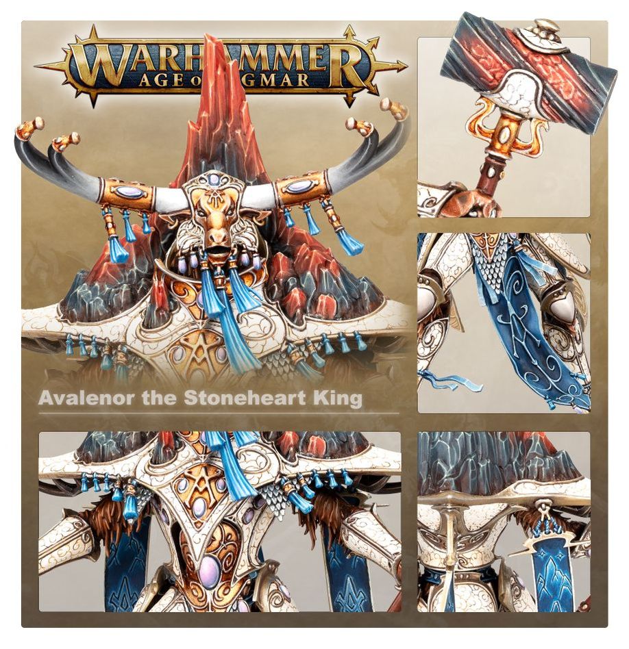 Warhammer, Age of Sigmar: Lumineth Realm-Lords - Avalenor, the Stoneheart King