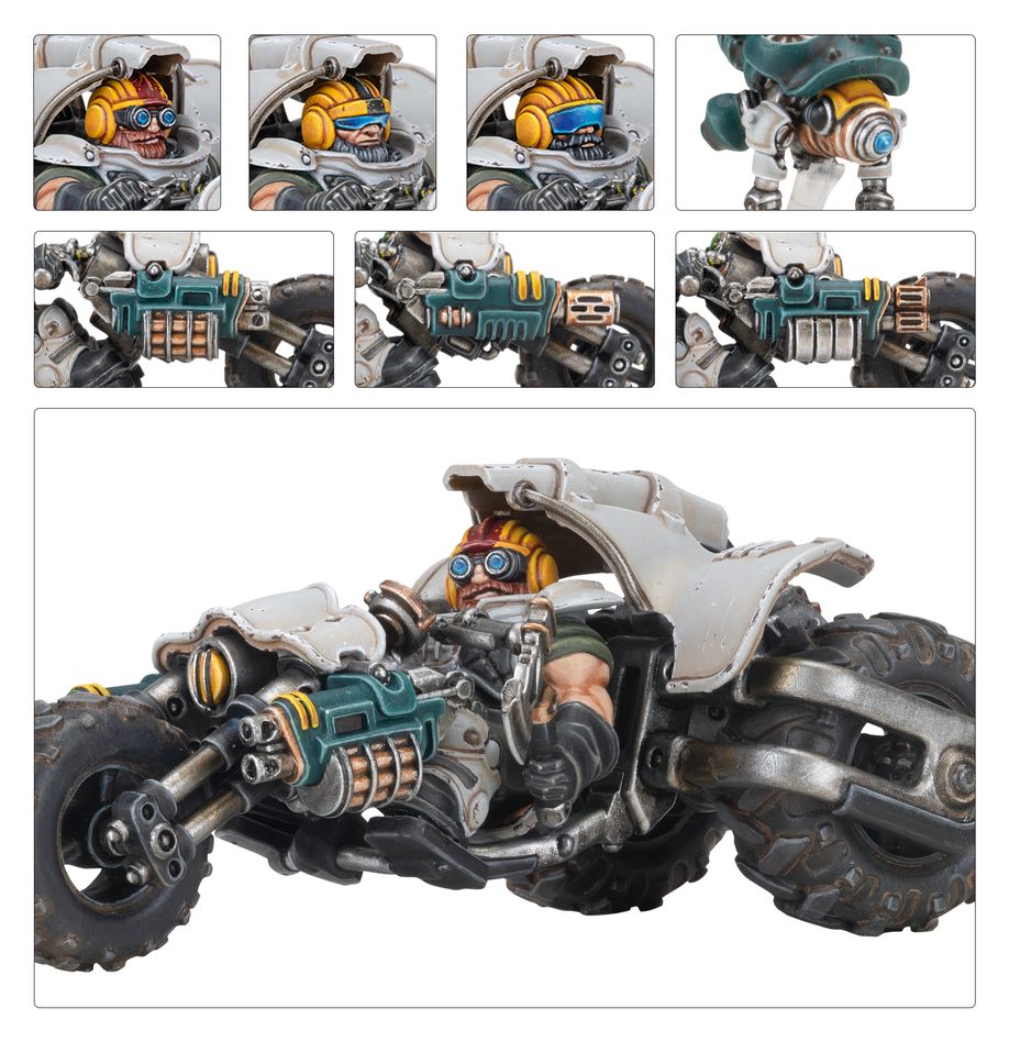 Necromunda: Ironhead Squat Svenotar Scout Bikes