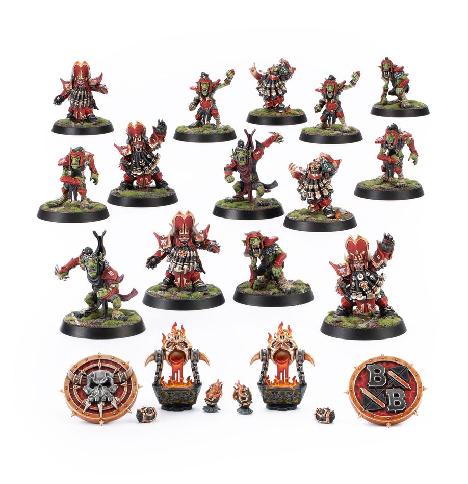 Blood Bowl - Chaos Dwarf Team - Zharr-Naggrund Ziggurats