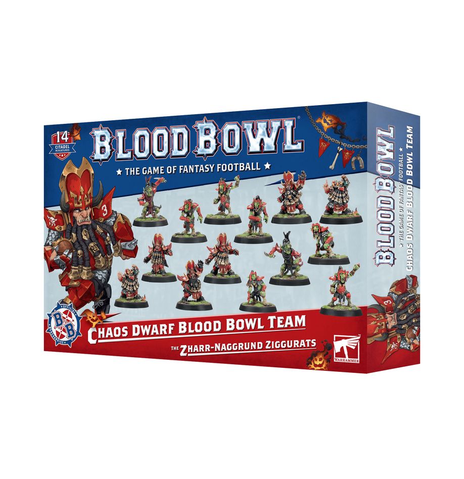 Blood Bowl - Chaos Dwarf Team - Zharr-Naggrund Ziggurats